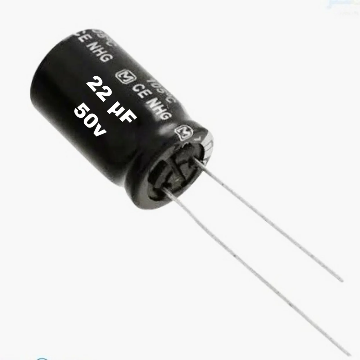 Capacitors 22mf. 50v.