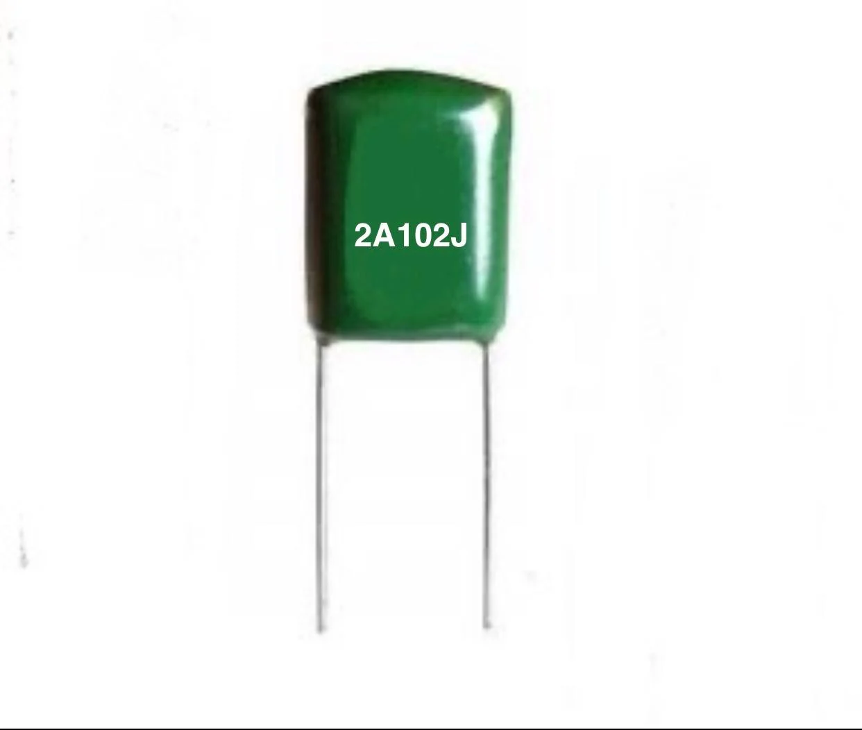 Capacitors polyester film 1nf. 100v. (2A102J)
