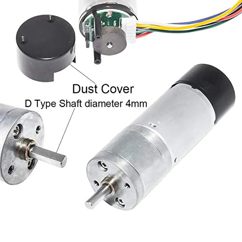 GA25-370 MOTOR ENCODER 12V 250RPM 9KG.CM - Image 3