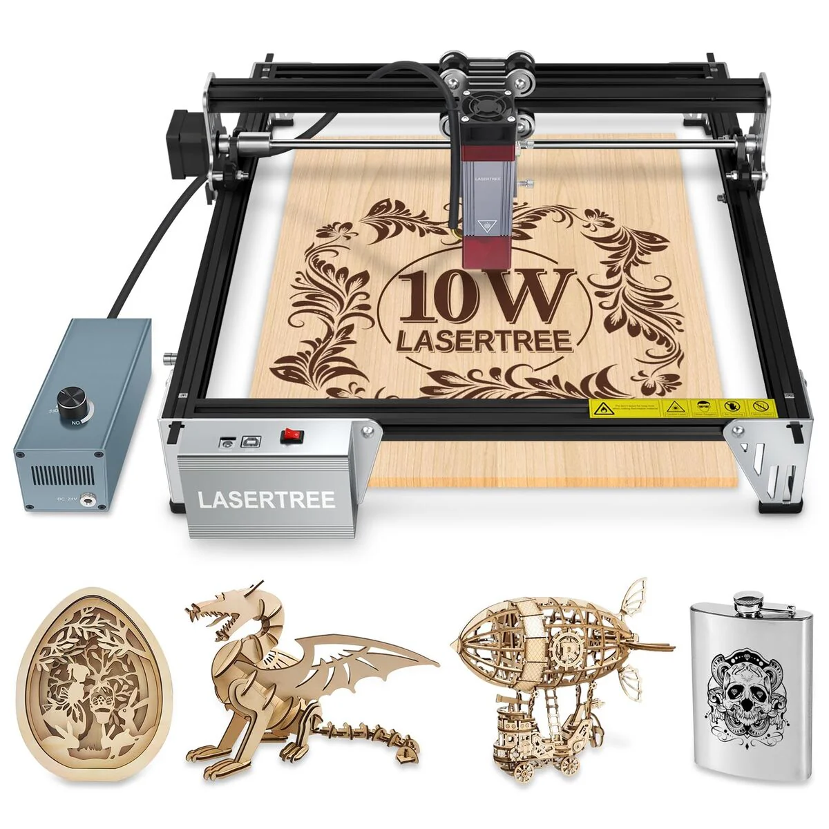 Laser Tree K1 Mini 10W Laser Cutting & Engraving CNC Machine - Image 2