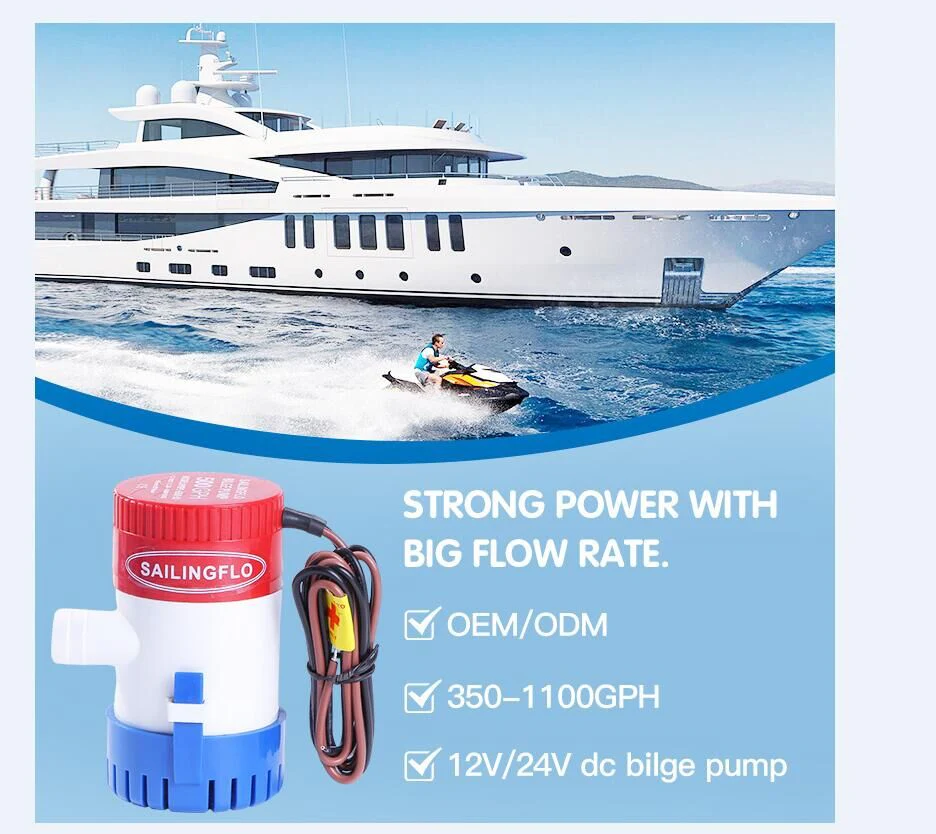 1100GPH Non-Automatic Bilge Pumps (Brand Sailflo) - Image 4
