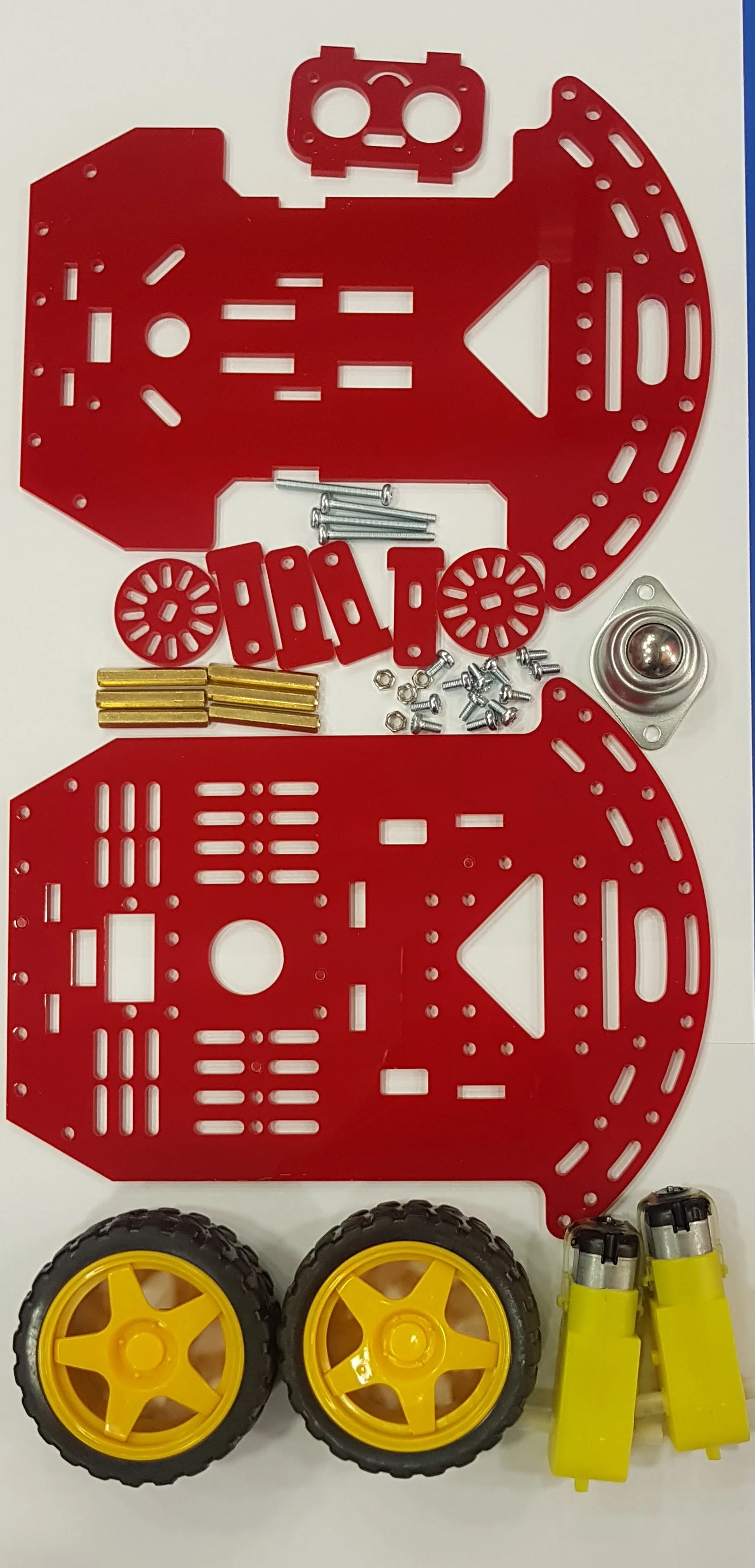 Robot Platform (2 Gear Motors + 2 Wheels + Castor) - Image 3