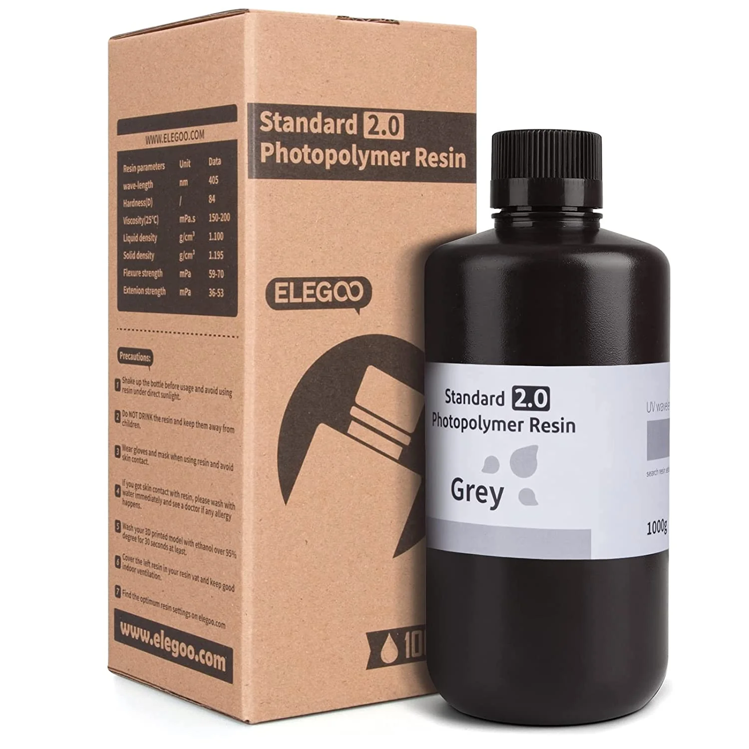 Standard Resin V2.0 ELEGOO UV wavelength 405nm 1Kg