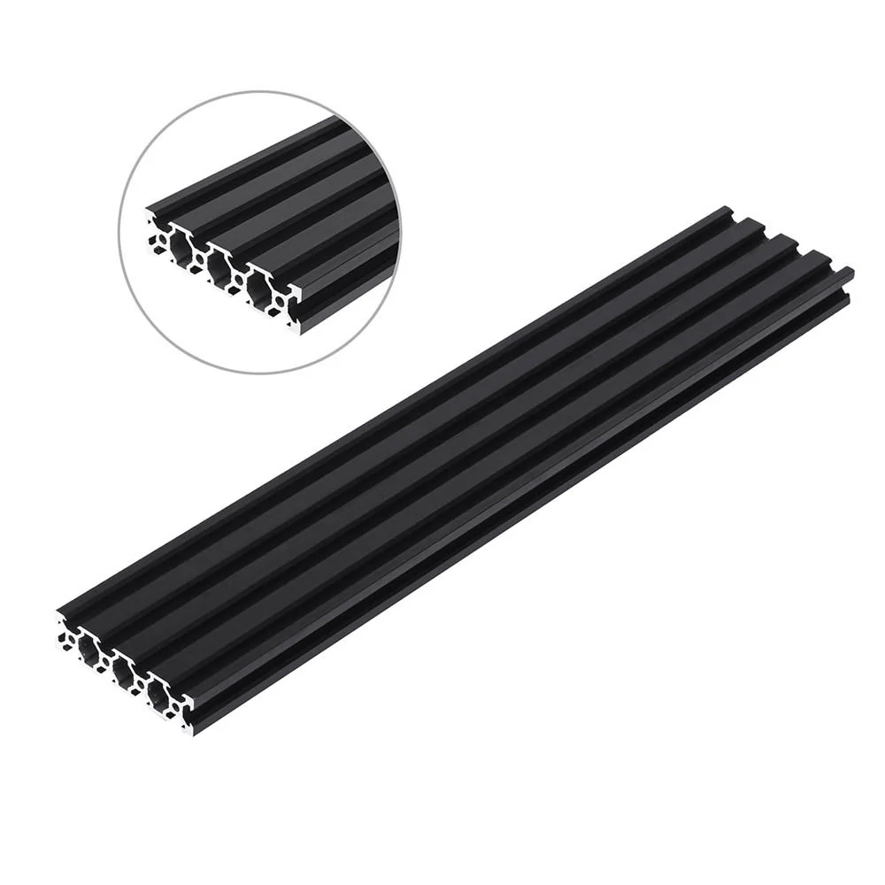 V-Slot Aluminum Extrusion Profile 20mm x 80mm (1M - Black Anodized) - Image 2